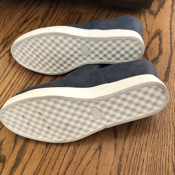 Journee Collection Blue Slip-On Wedge Sneakers - Picture 6 of 7